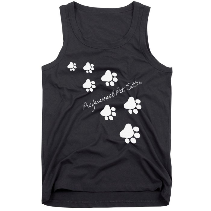 Professional Pet Sitter Paws Tank Top