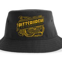 Pittsburgh Pennsylvania Steel City 412 Home Vintage Sustainable Bucket Hat