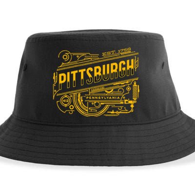 Pittsburgh Pennsylvania Steel City 412 Home Vintage Sustainable Bucket Hat