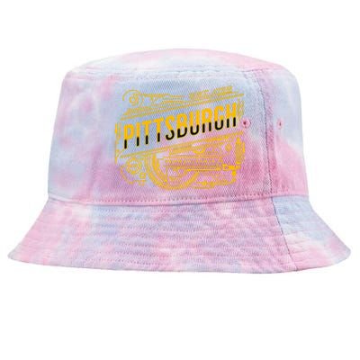 Pittsburgh Pennsylvania Steel City 412 Home Vintage Tie-Dyed Bucket Hat