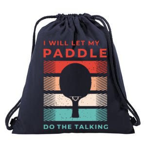 Ping Pong Shirts And Table Tennis Gifts For Ping Pongs Drawstring Bag