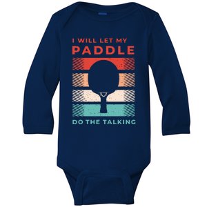 Ping Pong Shirts And Table Tennis Gifts For Ping Pongs Baby Long Sleeve Bodysuit