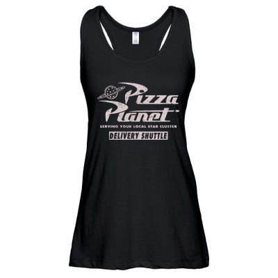 Pizza Planet Silver Delivery Shuttle Ladies Essential Flowy Tank