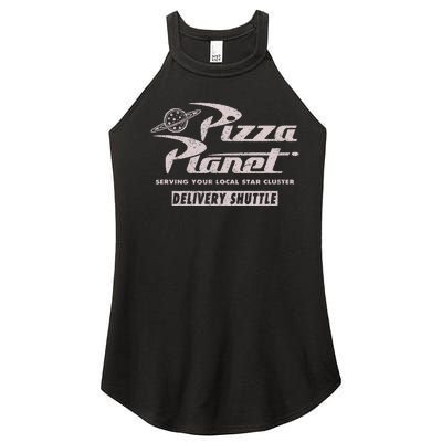 Pizza Planet Silver Delivery Shuttle Women’s Perfect Tri Rocker Tank