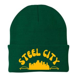 Pittsburgh Pennsylvania Sl City Skyline Bridges Retro Knit Cap Winter Beanie