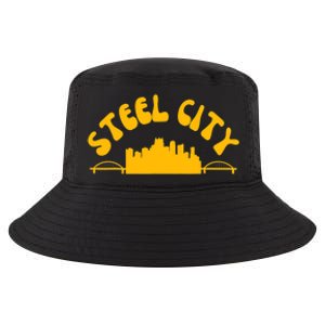 Pittsburgh Pennsylvania Sl City Skyline Bridges Retro Cool Comfort Performance Bucket Hat