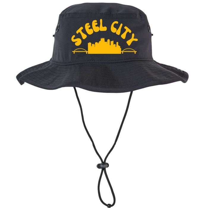 Pittsburgh Pennsylvania Sl City Skyline Bridges Retro Legacy Cool Fit Booney Bucket Hat