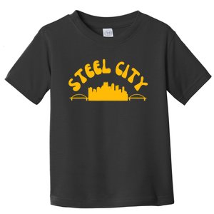 Pittsburgh Pennsylvania Sl City Skyline Bridges Retro Toddler T-Shirt