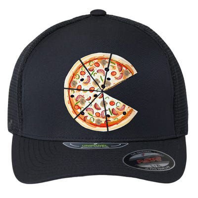 Pizza Pie & Slice Dad And Son Pizza Funny Father's Day Flexfit Unipanel Trucker Cap