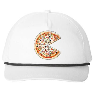 Pizza Pie & Slice Dad And Son Pizza Funny Father's Day Snapback Five-Panel Rope Hat