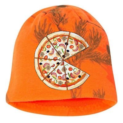 Pizza Pie & Slice Dad And Son Pizza Funny Father's Day Kati - Camo Knit Beanie