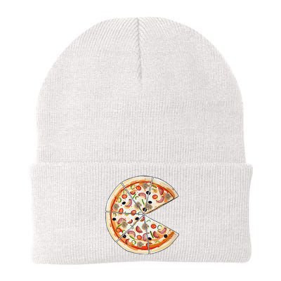 Pizza Pie & Slice Dad And Son Pizza Funny Father's Day Knit Cap Winter Beanie