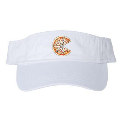 Pizza Pie & Slice Dad And Son Pizza Funny Father's Day Valucap Bio-Washed Visor