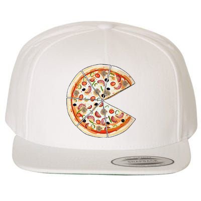 Pizza Pie & Slice Dad And Son Pizza Funny Father's Day Wool Snapback Cap