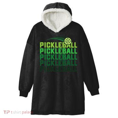 Pickleball Player S And More, Men And Women. Hooded Wearable Blanket