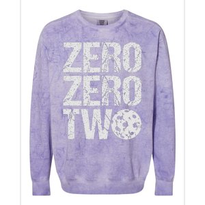 Pickleball Player Starting Score ZeroZero Two Serve First  Colorblast Crewneck Sweatshirt