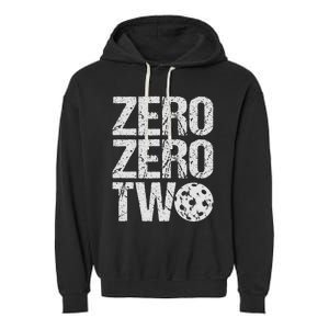 Pickleball Player Starting Score ZeroZero Two Serve First  Garment-Dyed Fleece Hoodie