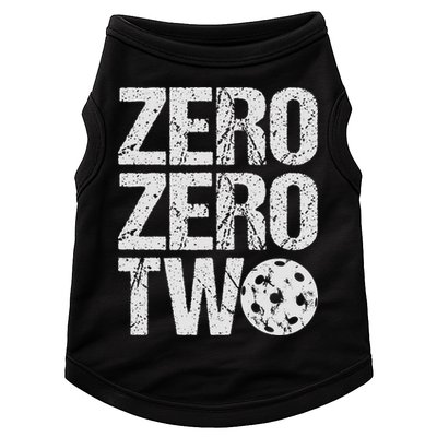 Pickleball Player Starting Score ZeroZero Two Serve First  Doggie Tank