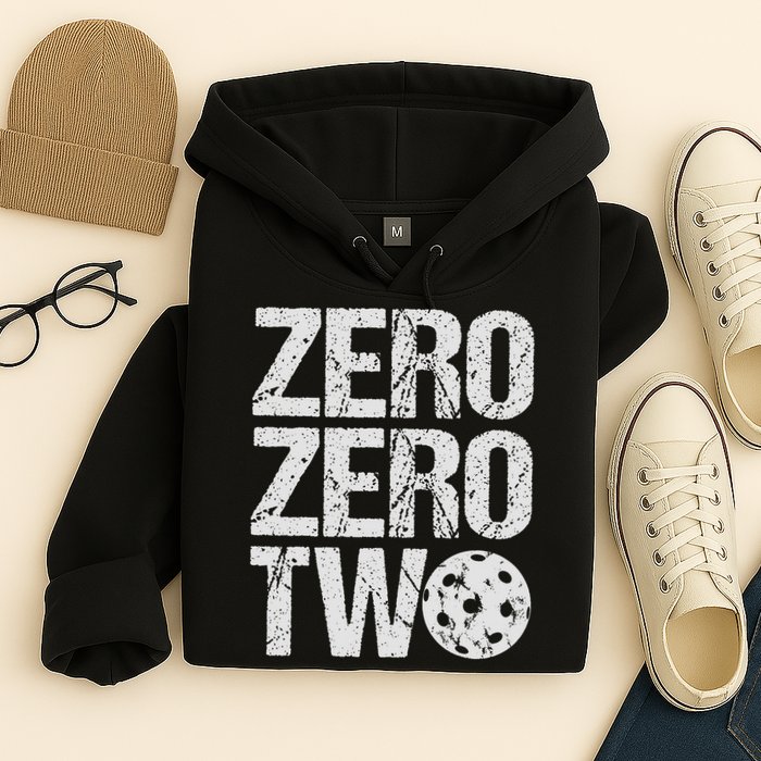 Pickleball Player Starting Score ZeroZero Two Serve First  Hoodie