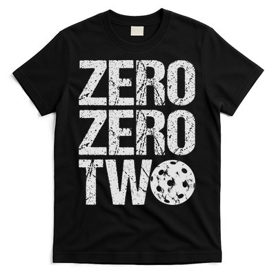 Pickleball Player Starting Score ZeroZero Two Serve First  T-Shirt