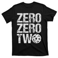 Pickleball Player Starting Score ZeroZero Two Serve First  T-Shirt