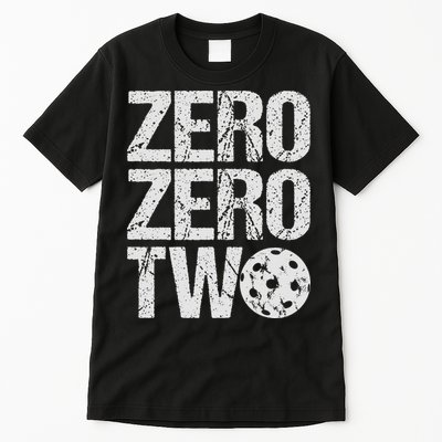 Pickleball Player Starting Score ZeroZero Two Serve First  Tall T-Shirt