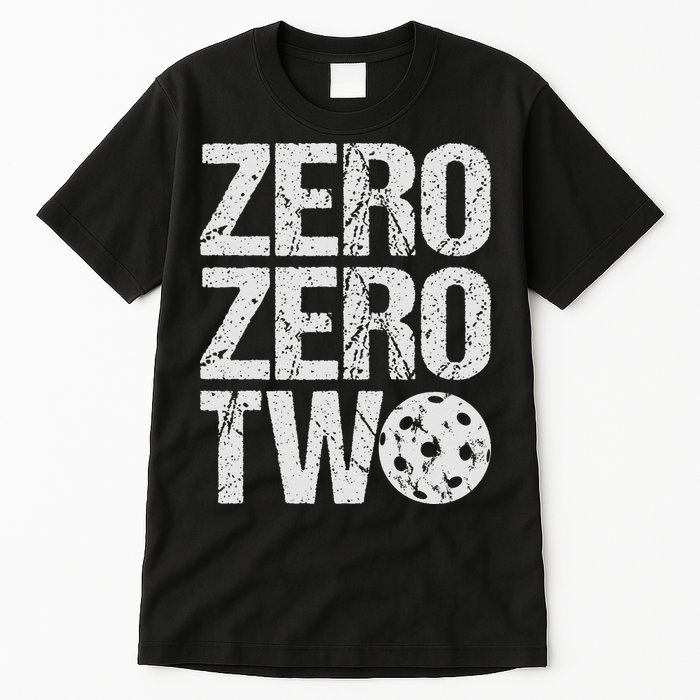 Pickleball Player Starting Score ZeroZero Two Serve First  Tall T-Shirt