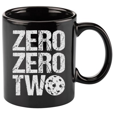 Pickleball Player Starting Score ZeroZero Two Serve First  11oz C Handle Ceramic Mug