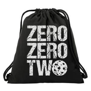 Pickleball Player Starting Score ZeroZero Two Serve First  Drawstring Bag