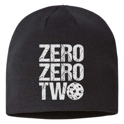 Pickleball Player Starting Score ZeroZero Two Serve First  Sustainable Beanie