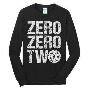 Pickleball Player Starting Score ZeroZero Two Serve First  Tall Long Sleeve T-Shirt