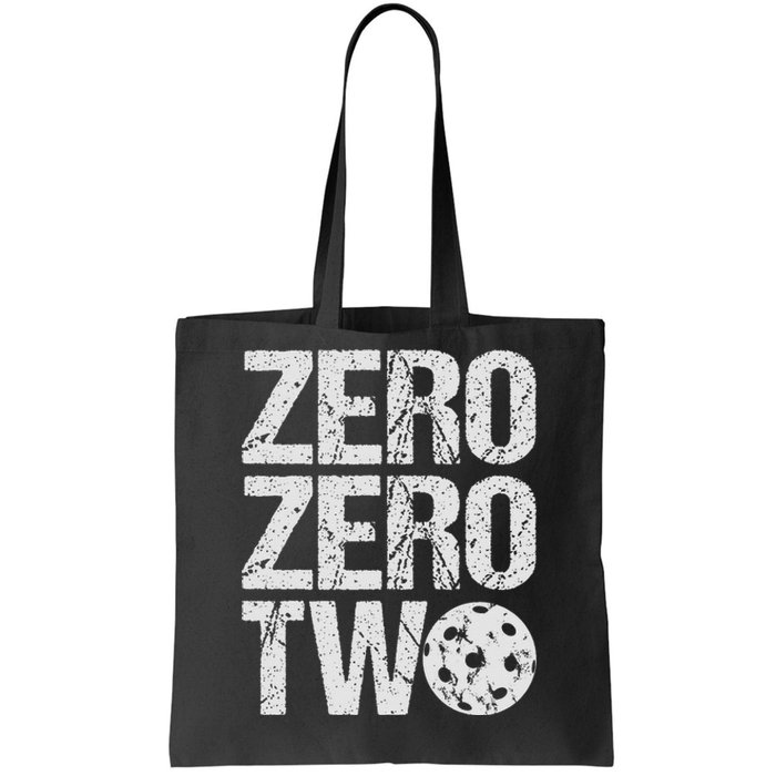 Pickleball Player Starting Score ZeroZero Two Serve First  Tote Bag