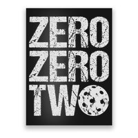Pickleball Player Starting Score ZeroZero Two Serve First  Poster