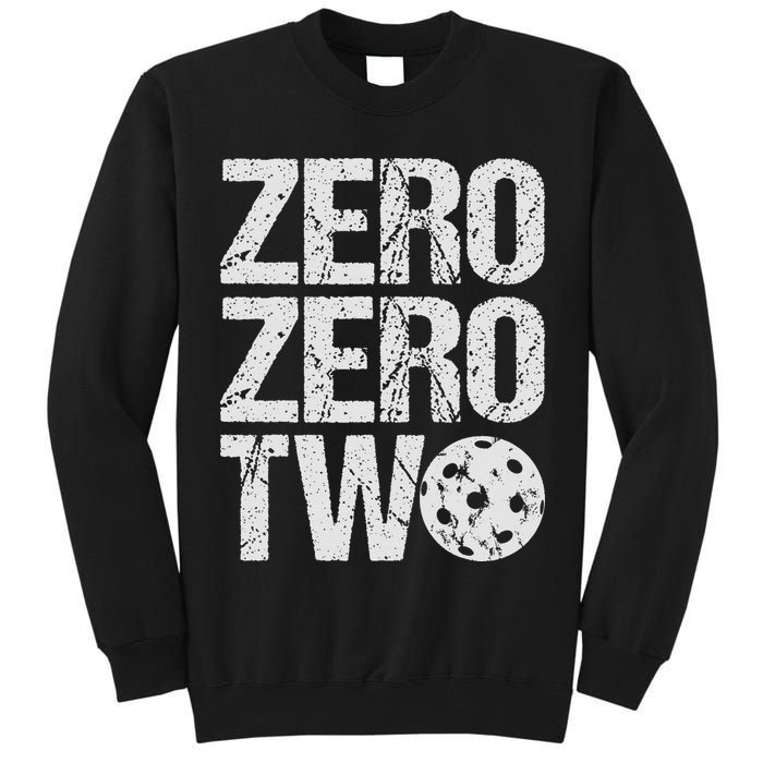 Pickleball Player Starting Score ZeroZero Two Serve First  Tall Sweatshirt