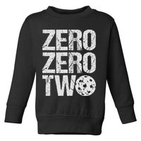 Pickleball Player Starting Score ZeroZero Two Serve First  Toddler Sweatshirt