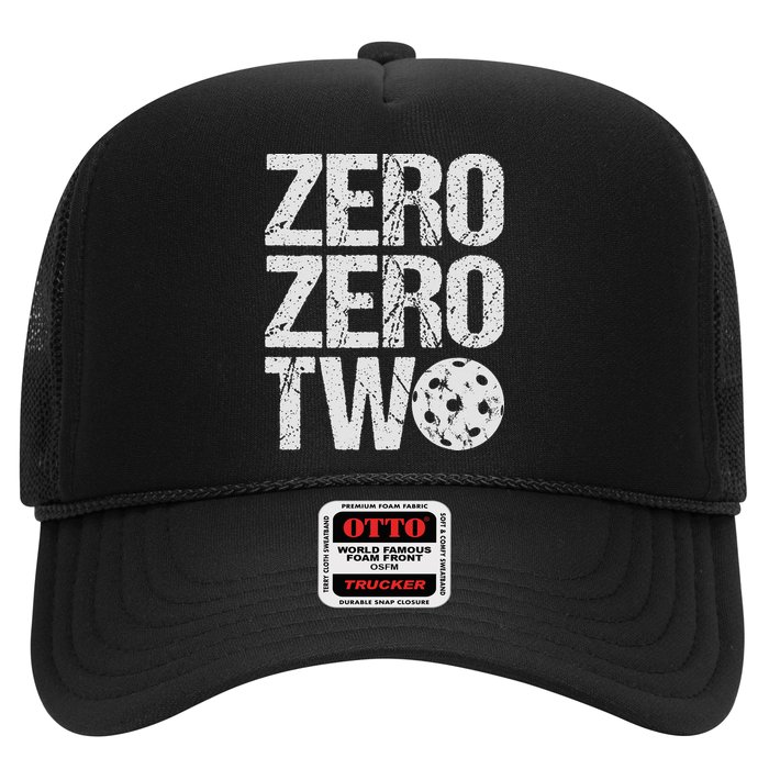Pickleball Player Starting Score ZeroZero Two Serve First  Trucker Hat