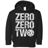 Pickleball Player Starting Score ZeroZero Two Serve First  Toddler Hoodie