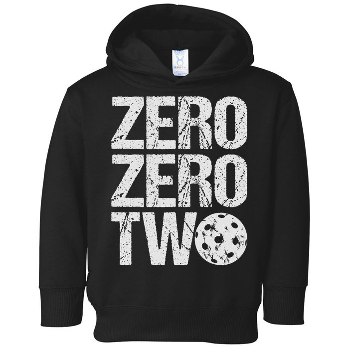 Pickleball Player Starting Score ZeroZero Two Serve First  Toddler Hoodie