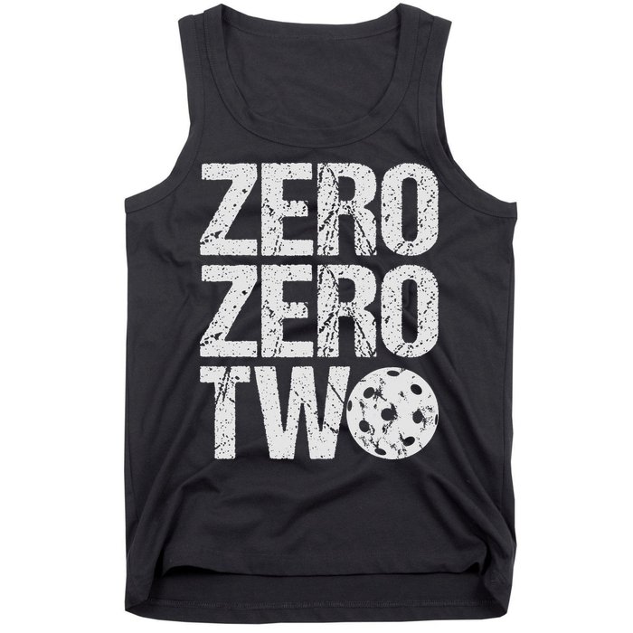 Pickleball Player Starting Score ZeroZero Two Serve First  Tank Top
