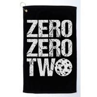 Pickleball Player Starting Score ZeroZero Two Serve First  Golf Towel