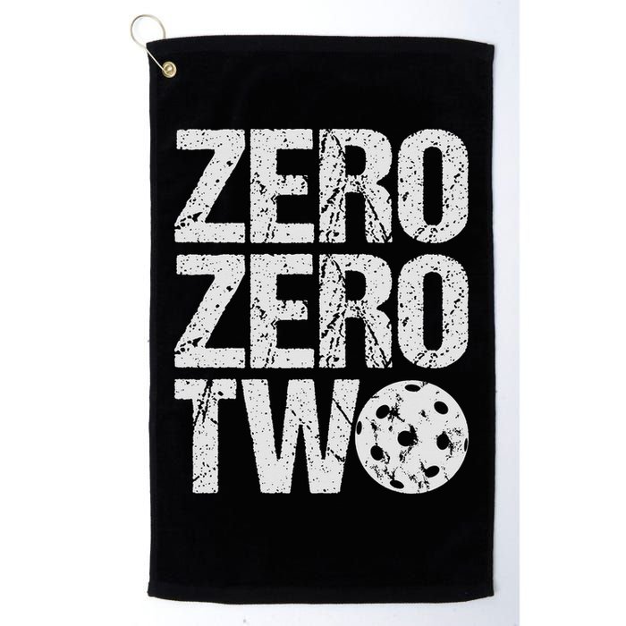 Pickleball Player Starting Score ZeroZero Two Serve First  Golf Towel