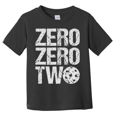 Pickleball Player Starting Score ZeroZero Two Serve First  Toddler T-Shirt