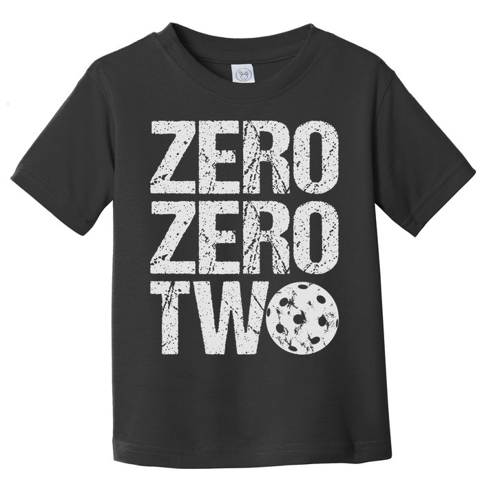 Pickleball Player Starting Score ZeroZero Two Serve First  Toddler T-Shirt