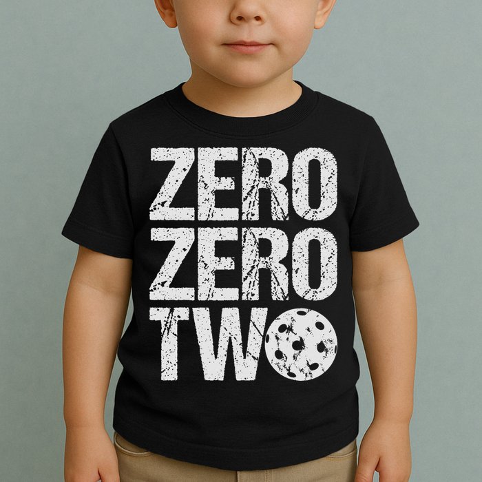 Pickleball Player Starting Score ZeroZero Two Serve First  Toddler T-Shirt