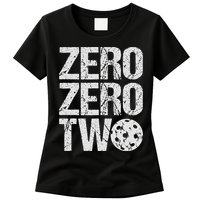 Pickleball Player Starting Score ZeroZero Two Serve First  Womens T-Shirt