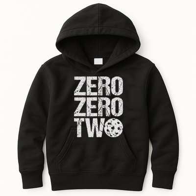Pickleball Player Starting Score ZeroZero Two Serve First  Kids Hoodie