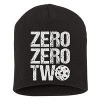 Pickleball Player Starting Score ZeroZero Two Serve First  Short Acrylic Beanie