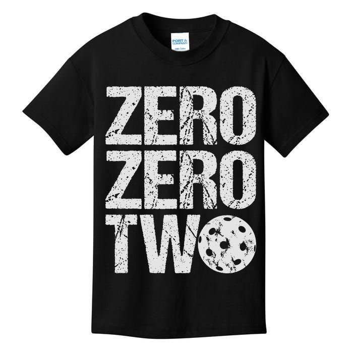 Pickleball Player Starting Score ZeroZero Two Serve First  Kids T-Shirt