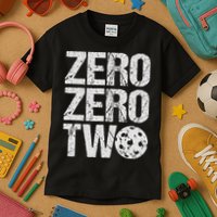 Pickleball Player Starting Score ZeroZero Two Serve First  Kids T-Shirt