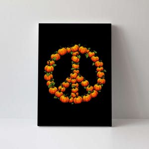 Pumpkin Peace Sign Fall Season Pumpkins Autumn Halloween Canvas